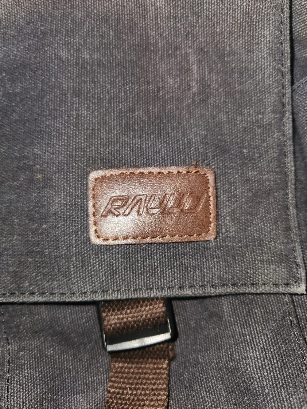 Gray Canvas Messenger Bag for Men - Casual Everyday Work Bag